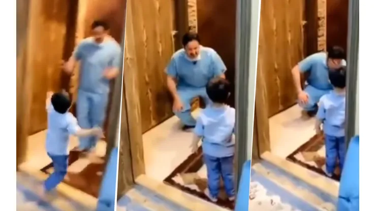 Es médico, llegó a su casa y su hijo fue corriendo a abrazarlo, pero él lo tuvo que frenar
