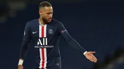 Neymar en un partido de Paris Saint-Germain.