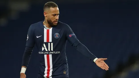 Neymar en un partido de Paris Saint-Germain.