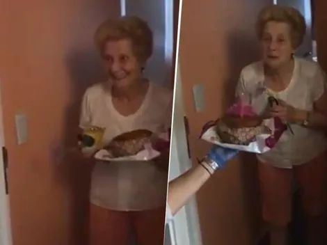 Emociona: argentinos se organizaron para darle una sorpresa a esta señora en su cumpleaños