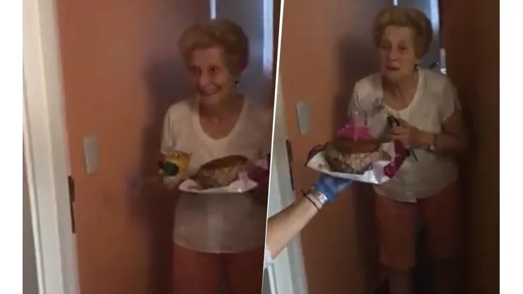 Emociona: argentinos se organizaron para darle una sorpresa a esta señora en su cumpleaños