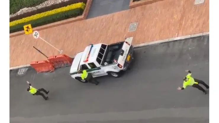 Video: policía de Colombia le puso ritmo a la cuarentena desde la calle