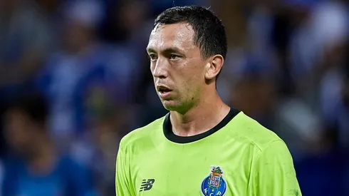 Agustín Marchesín disfruta de su hijo en el encierro.