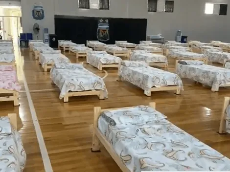 Así quedó el hospital campaña que se montó en AFA por el coronavirus