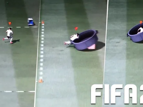 ¿Qué pasó ahí? No estamos seguros de que el entrenamiento del FIFA 20 funcione así...