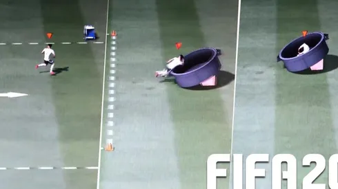 ¿Qué pasó ahí? No estamos seguros de que el entrenamiento del FIFA 20 funcione así...