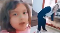 Video viral: esta nena grabó un Tik Tok diabólico mientras su mamá limpiaba la casa