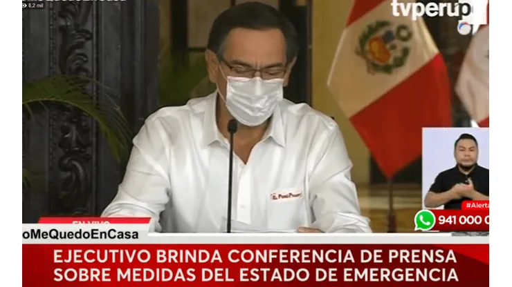 Vizcarra actualizó los datos del coronavirus cerca a la una de la tarde.
