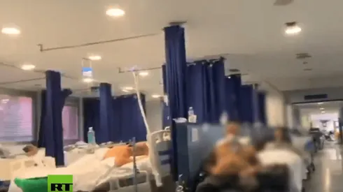 El duro video de un hospital de España: pasillos y sala de espera desbordadas