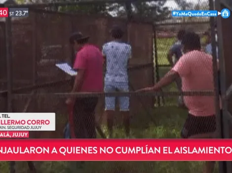 Pasó en Jujuy: metieron en una jaula a quienes violaron la cuarentena
