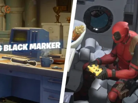 Donde está el gran marcador negro de Deadpool y los carteles de Sombra y Espectro en Fortnite
