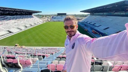 David Beckham, dentro del Lockhart Stadium.