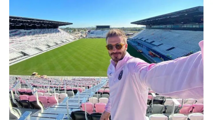 David Beckham, dentro del Lockhart Stadium.
