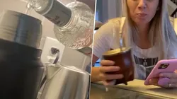 El peor novio del mundo: Seba Blanco le puso tequila al mate y le compartió a su pareja