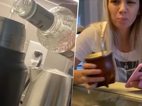 El peor novio del mundo: Seba Blanco le puso tequila al mate y le compartió a su pareja