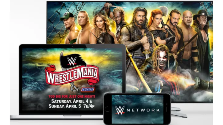 WrestleMania 35 está disponible dentro del contenido gratuito de la WWE.