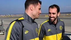 Diego Godín regresó a Uruguay desde Italia