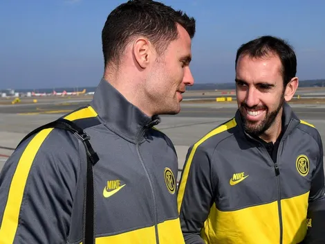 Diego Godín regresó a Uruguay desde Italia