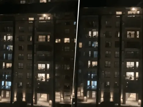 Sacó el parlante por el balcón y puso el gol de Quintero a todo volúmen