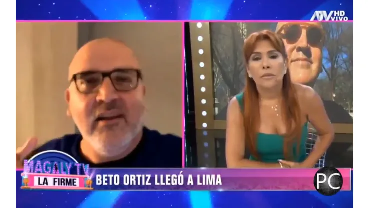 Beto Ortíz fue entrevistado por Magaly.