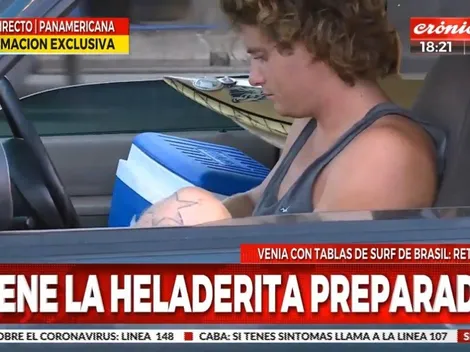 Alberto Fernández llamó "idiota" al surfer de Ostende