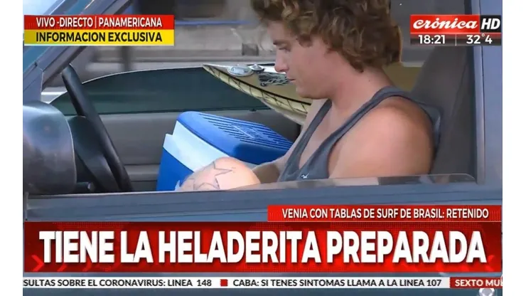 Alberto Fernández llamó "idiota" al surfer de Ostende