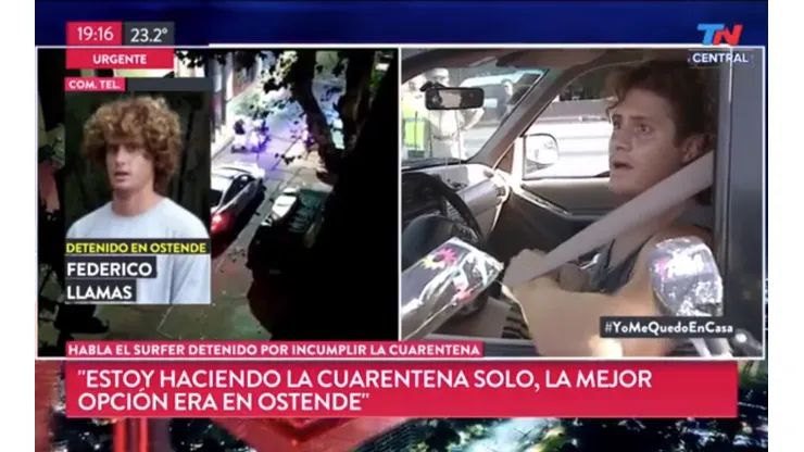 El surfista rompió el silencio y se defendió: "Yo estaba en tránsito, no en cuarentena"