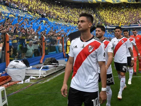 Enzo Pérez explicó por qué salieron mirando a los hinchas de Boca en la final del 2018