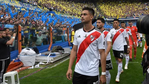 Enzo Pérez explicó por qué salieron mirando a los hinchas de Boca en la final del 2018