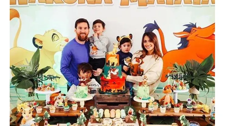 Morimos de amor: la foto que subió Messi de sus hijos en cuarentena