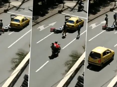 Lo chocaron en plena cuarentena y estalló de furia: "No hay nadie en la calle"