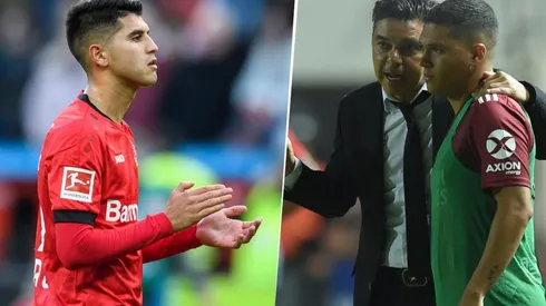 Exequiel Palacios volvió a jugar para Gallardo y le dejó un mensaje a Juanfer Quintero