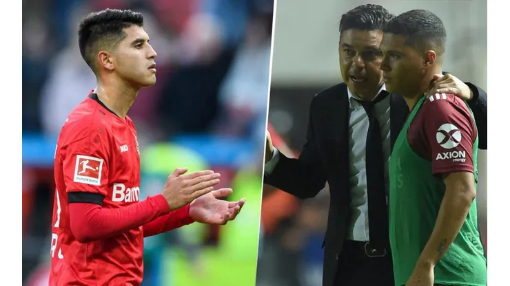 Exequiel Palacios volvió a jugar para Gallardo y le dejó un mensaje a Juanfer Quintero