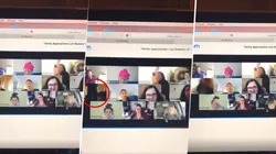 Trabajaba desde casa, se olvidó de apagar la cámara y sus compañeros y jefa la vieron yendo al baño