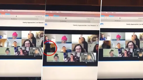 Trabajaba desde casa, se olvidó de apagar la cámara y sus compañeros y jefa la vieron yendo al baño
