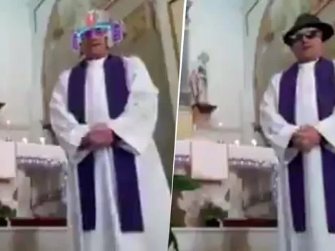 Se hizo viral: cura quiso dar misa a través de Internet pero activó sin querer los filtros