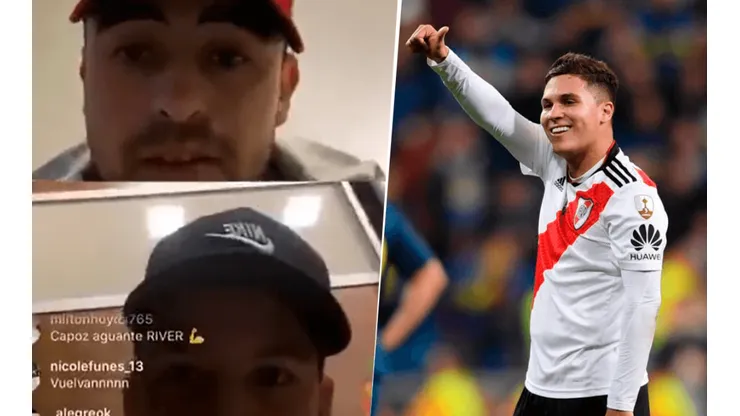 Driussi y Pity a Quintero: "Quedate en River a disfrutar"