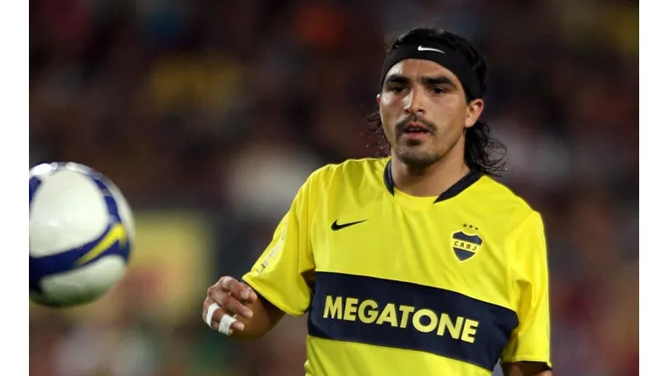 Claudio Morel Rodríguez durante su etapa en Boca.