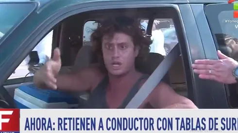 Volvió de Brasil y lo detuvieron en Panamericana: "Vengo de surfear"