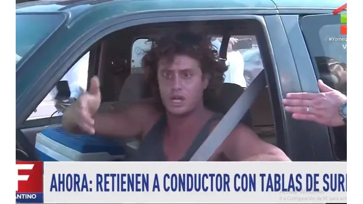 Volvió de Brasil y lo detuvieron en Panamericana: "Vengo de surfear"