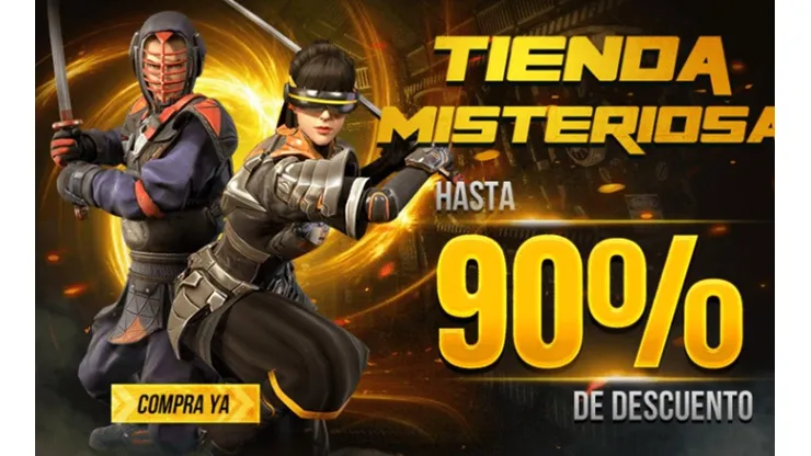 La Tienda Misteriosa está de regreso en Free Fire ¡Hasta 90% de descuento!