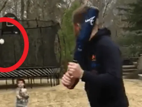 Video: el impresionante jonrón que pegó Freeman durante su cuarentena