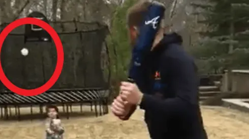 Video: el impresionante jonrón que pegó Freeman durante su cuarentena