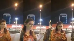 Leiva discutió con efectivos policiales.