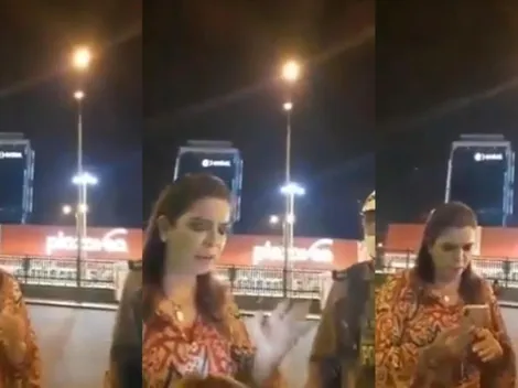 Milagros Leiva discutió con policías por transitar la vía pública