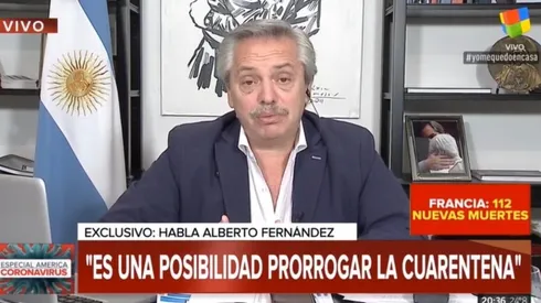 Alberto Fernández: "No voy a declarar el Estado de sitio por unos estúpidos"