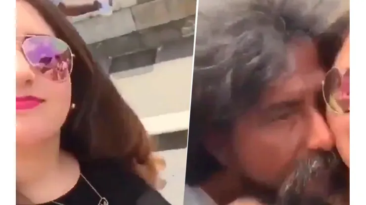 Video viral: ella posaba con el paisaje, pero nunca vio a ese vagabundo diabólico