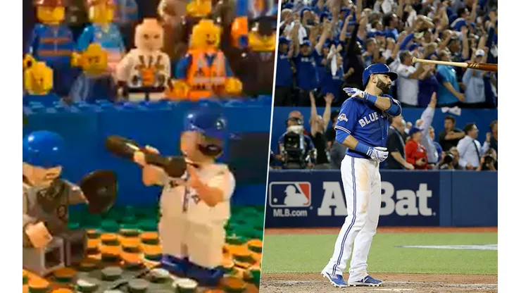 Desde la MLB hasta un Lego: recrean el famoso bat flip de José Bautista