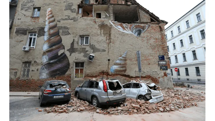 Fotos: en plena cuarentena, hubo un fuerte sismo en Croacia