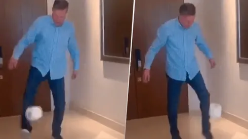 Ricardo Peláez se sumó al 10 toques challenge.